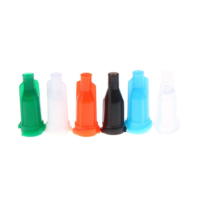 100Pcs/pack Plastic Syringes Tip Caps Dispensing Needles Tip Cap Spiral Mouth Plugs Securely Lock For Safe DIY Liquid Transfer