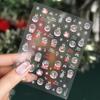 2024 Crystal Diamond Snowflake Nail Stickers - Christmas Tree & Snowman Designs