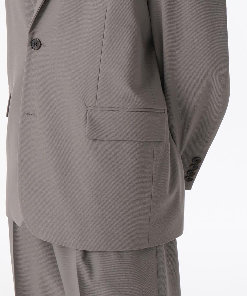 Musinsa Standard Whipcord Relaxed Blazer [Grayish Beige]