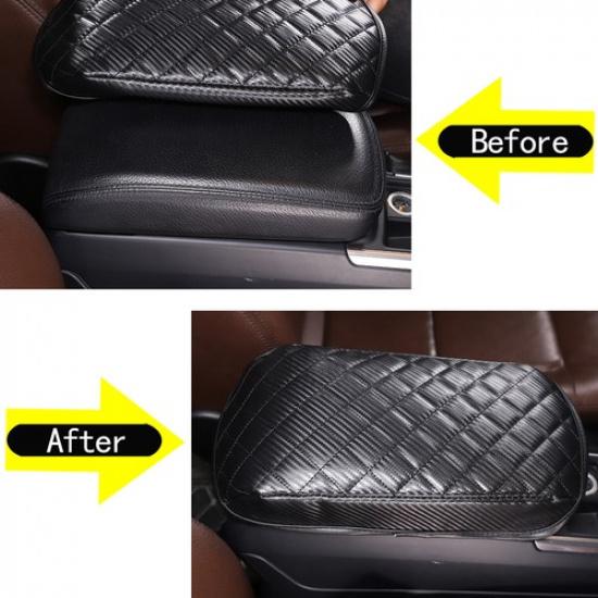 Black Car Armrest Box Cover Cushion Pad For Benz G-class G500 G63 G65 2013-18