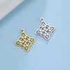 Teamer 5pcs Witch Knot Charm Vintage Knot Amulet Stainless Steel Charms for Bracelet Jewelry Making Accessories Wholesale
