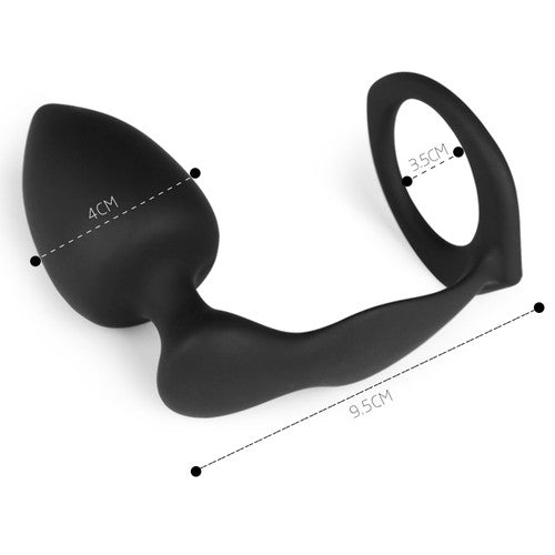 Plug et Cockring Silicone 8cm - Generique - Plug Anal
