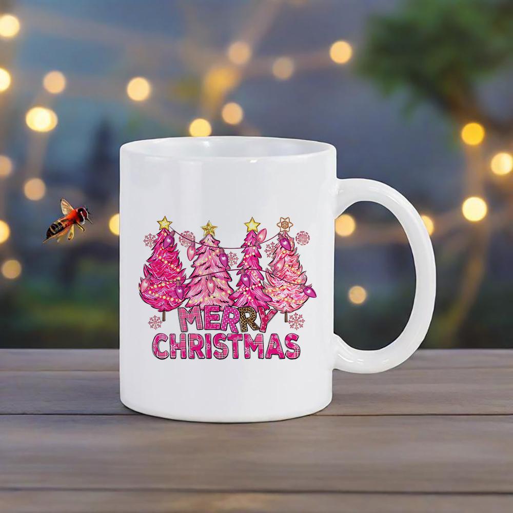Christmas LOVE Pattern Mug Snowflake Coffee Mugs Cute Snowman Water Cup Tea Cups Beer Breakfast Cup Funny Drinkware Ceramic Bar
