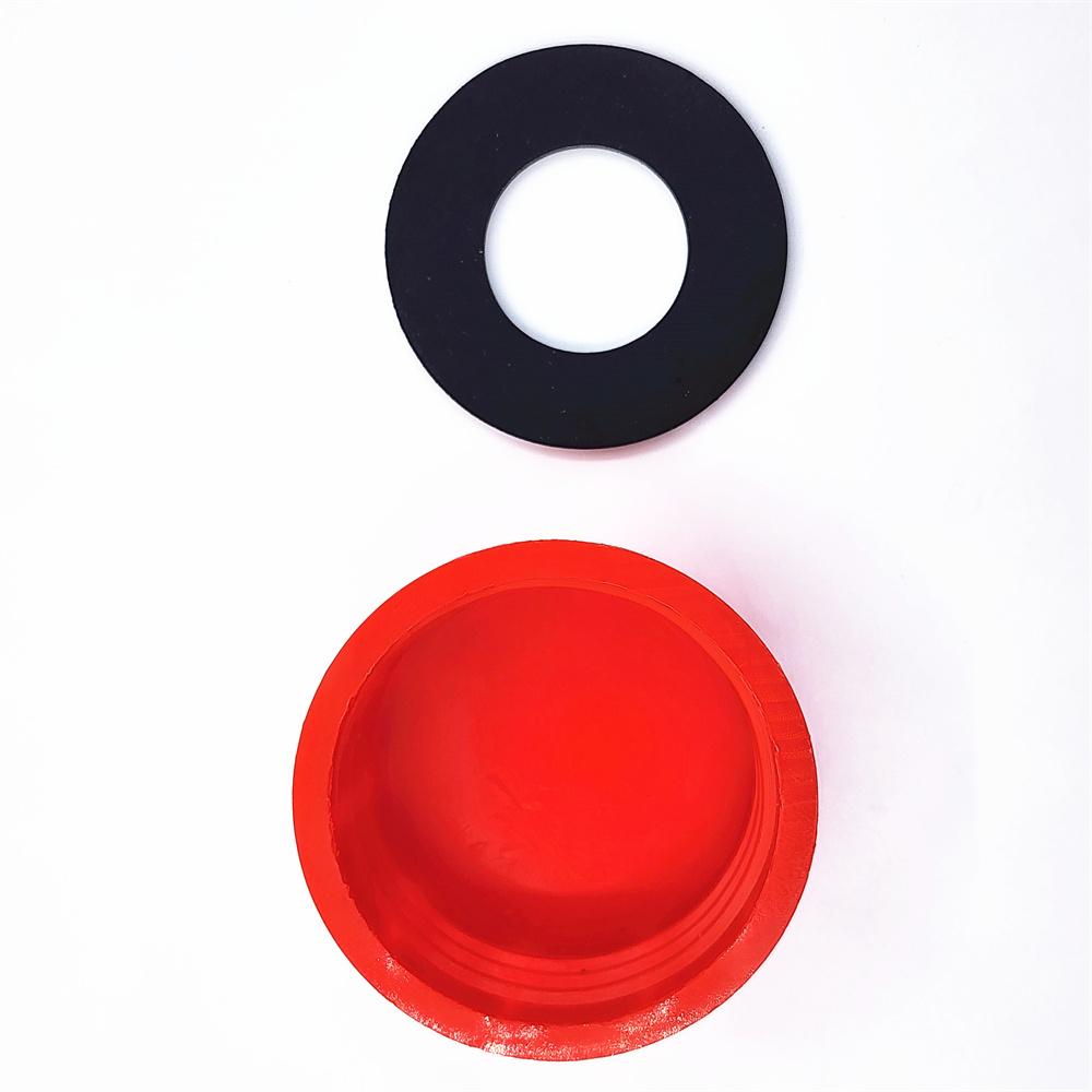 4pcs High Quality 1.75"  Coarse Thread Gas Can Replacement Solid Base Caps Red