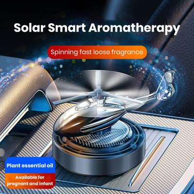 Helicopter Car Air Freshener Essential Oil Diffuser Creative Shape Solar Powered Rotating Airplane Car Freshener Ornament