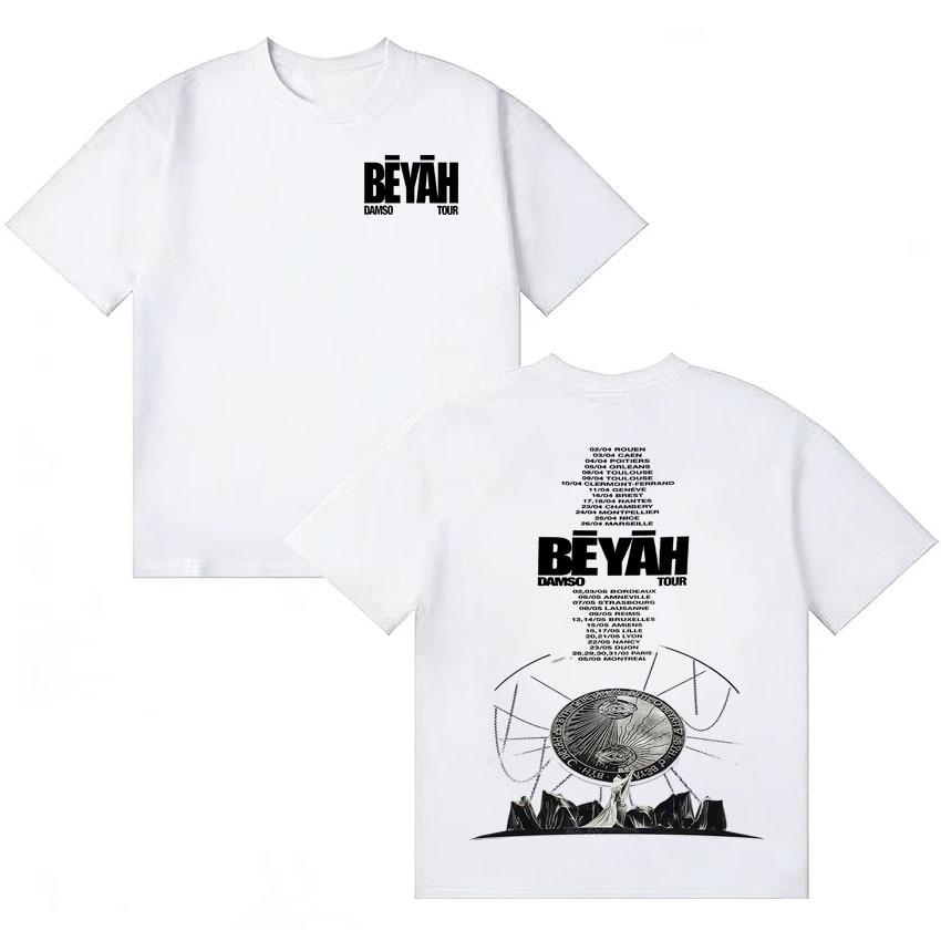 

Singer Damso 2026 Hot Album Fashion Tshrit Oversized Hip Hop Teenagers Short Sleeve summer 100 cotton T Shirt Unisex Wome M