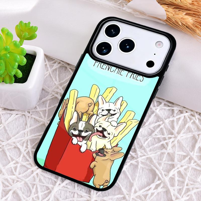 Französische Bulldogge Handyhülle für iPhone 17 Air 16 15 11 12 14 13 Pro Max Stoßfeste Hülle