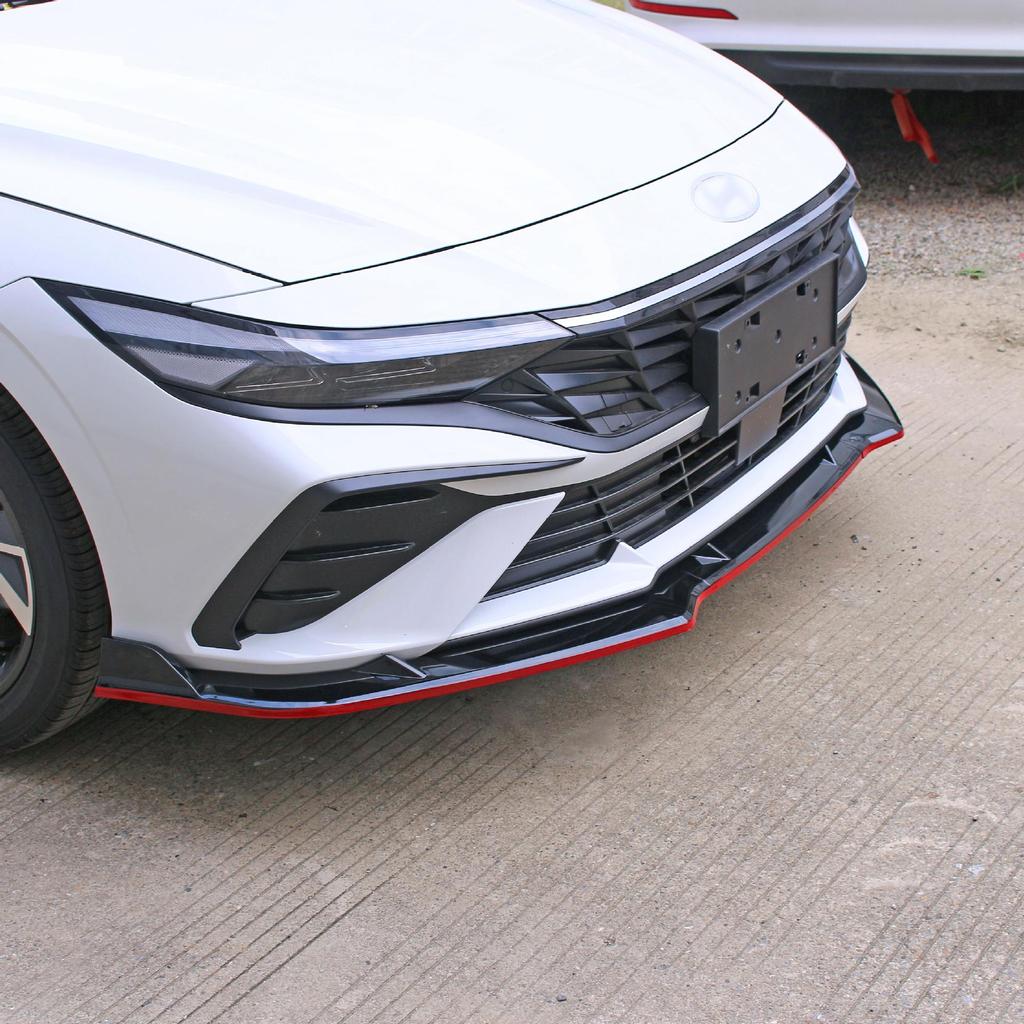 23-Model Hyundai Elantra Custom Body Kit: Front Splitter, Lip, Side Skirts, Louvers, Rear Spoiler, and Corner Protectors