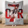 Dynamic Soccer Legend Blanket Soft Warm Cozy Suitable for Livingroom Seaside Bed All-Season Use Digital Print