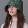 WHITE SANDS Purple Label Modern Retro Check Short Bonnet Hat Lennonel (3 Colors)
