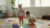 sensory mat of numbers 1 pc - light green soft