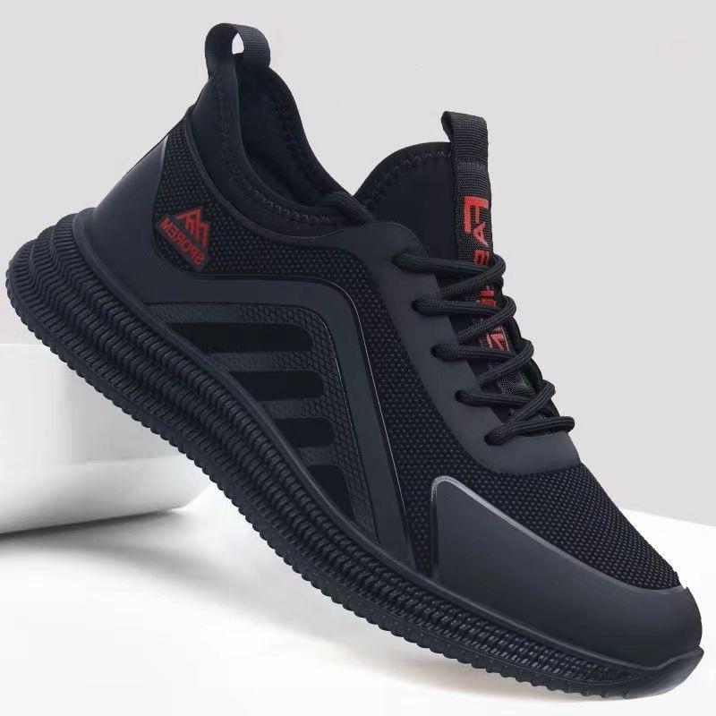 Lightweight outdoor new men's shoes running comfortable casual sports shoes black men's shoes autumn simple