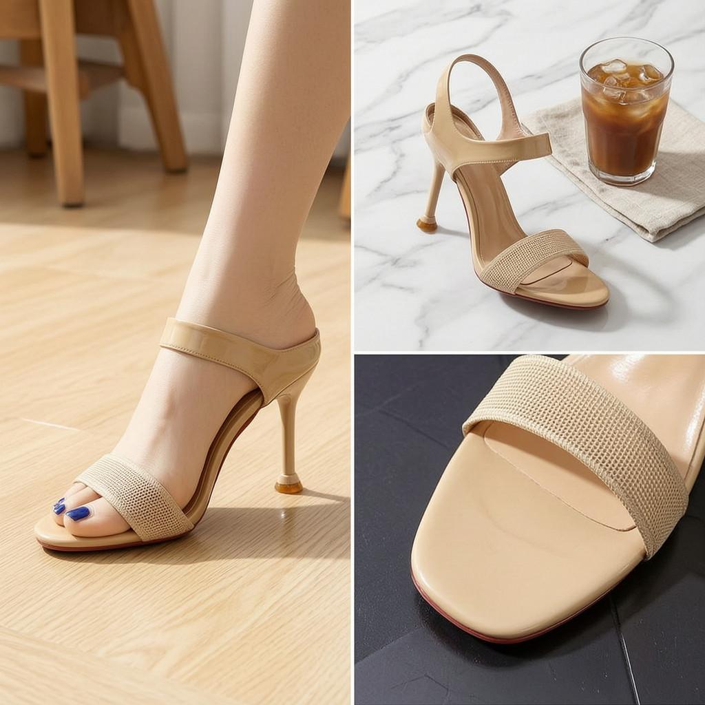 Fashion Womens Open Toe Sandals With Thin Heel For Casual Summer Wear