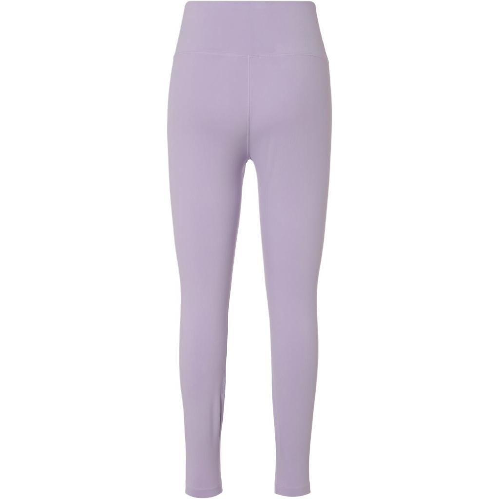Nike One High-Waisted Slim Fit Solid Color Nine-Point Sports Pants Women Bottoms Lilac FN3233-512
