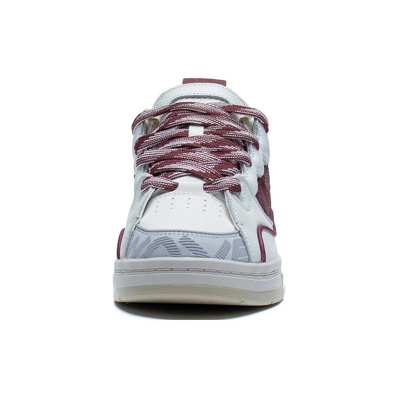 Li-Ning Weiwu Golden Men's Low Top Skate Shoes White Red AECS073-6