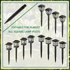 20Pcs Solar Lamp Replacement Stakes Pathway Lights Spikes High Strength Anti-Rust Easy To Install LED Solar Lights Replacement Stakes