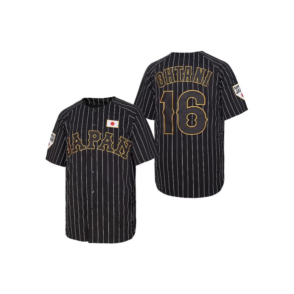 Heiß verkaufendes bedrucktes Baseballtrikot OHTANI Nr.. 16 Baseball-Trikot Sport Hip-Hop Party Trikot