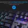 USB Kabelgebundene Tastatur RGB Farbe Gaming Tastatur Mechanisches Gefühl Tastatur 104 Tasten Standardtastatur für Windows Laptop Computer