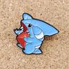 Gible Anime Brooch For Backpacks Enamel Pin Shark Metal Brooch Pin For Women Badges Pin Brooches Jewelry Accessories