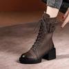 Men Women Summer Boots Mesh LaceUp New Ladies Shoes Fashion Side Zipper Belt Buckle Solid Modern Lace Mid Calf