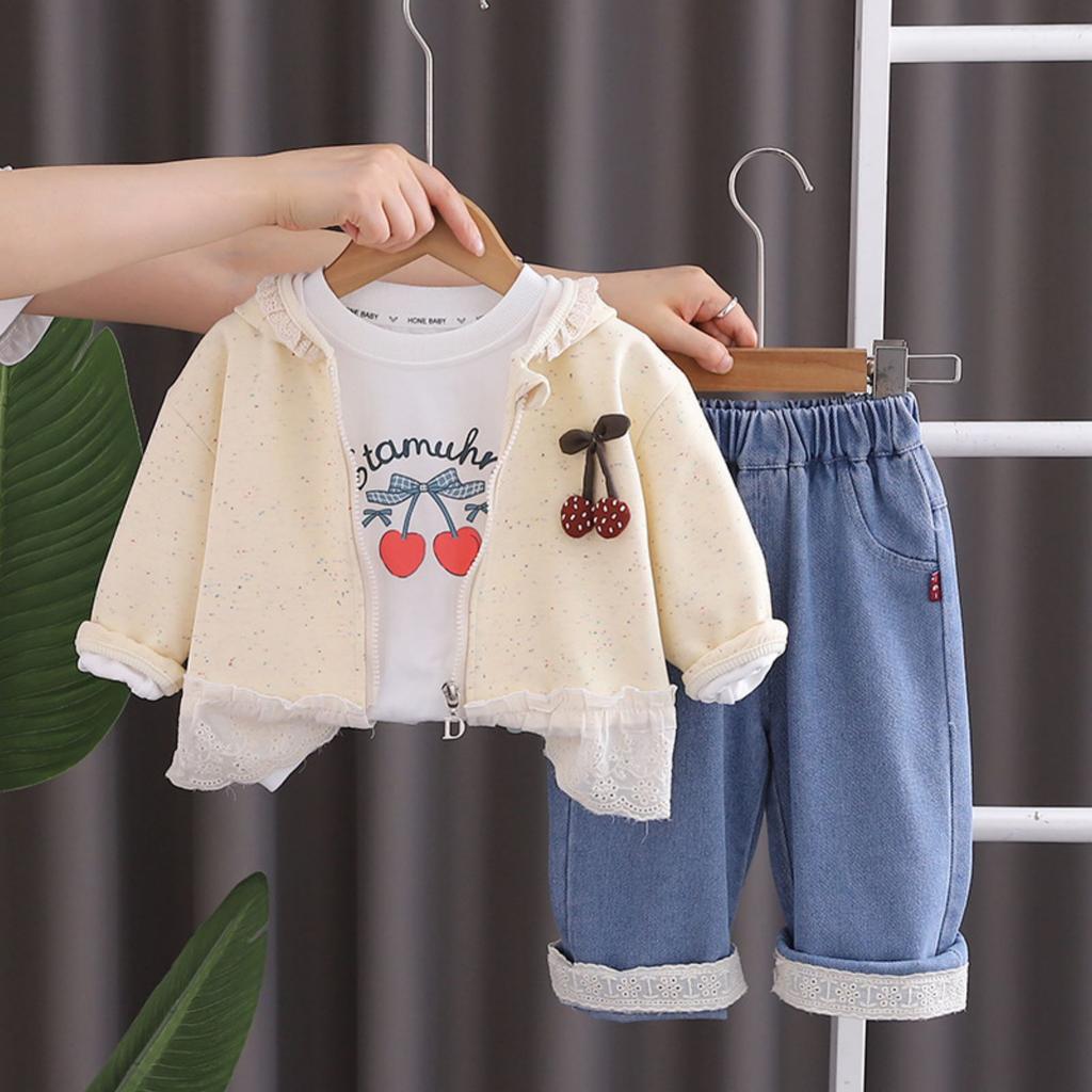 Kids Casual Long-Sleeve Set, Comfortable Daily Wear Outfits