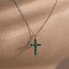 Heart Shaped Cross Pendant Necklace With Pearl Chain For Fashionable Women And Men