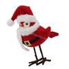Christmas Decoration for Home Redness Simulated Birds Figurine Winter Birds Christmas Table Top Featherlys Friend 6XDE
