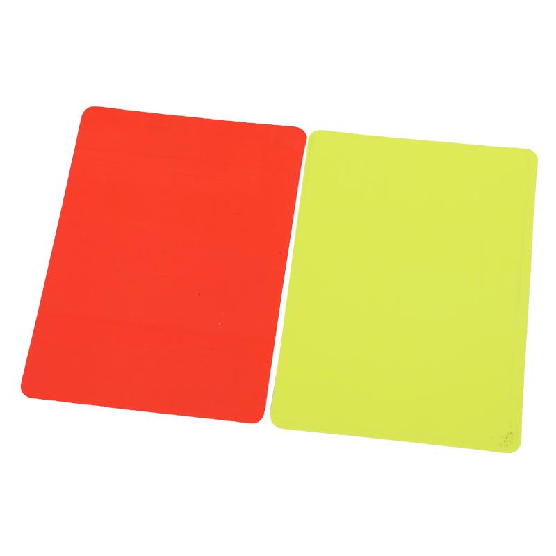 Soccer Referee Red Yellow Cards Set with PU Wallet Football Match Referee Tool