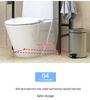Floor-Standing Bathroom Storage Rack: No-Drill Washbasin, Toilet & Washing Machine Organizer.