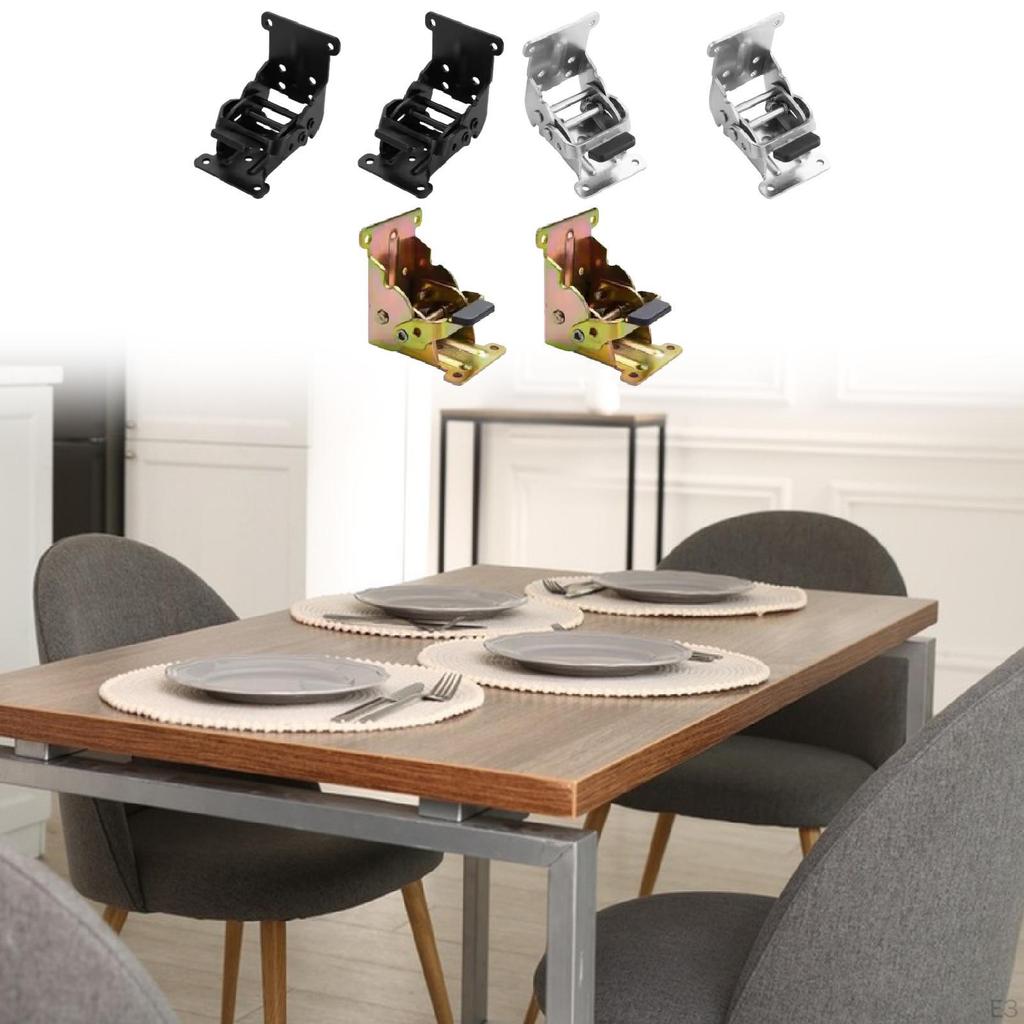 2 Klappwinkel mit Schraube, Verriegelbarer Auslegearm, Selbstverriegelnde Küchenscharniere