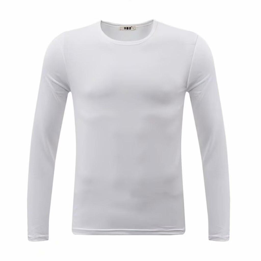 Men's Slim Fit Thermal Long-Sleeve Crew Neck Shirt