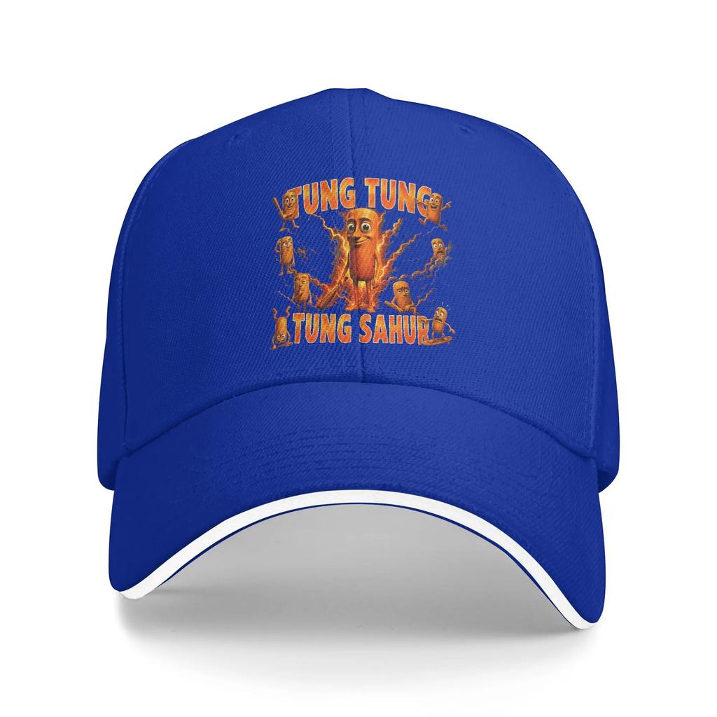 Funny Brainrot Meme Tung Tung Tung Sahur Casual Baseball Cap Outdoor Sport Trucker Hat Summer Sun Visor Unisex yk Snapback Cap