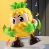Yousheng Electric Dancing Toy with LED Light Music Recording Pineapple Elephant French Fries Red Fruit Walking Toy Toddlers Tummy Time Crawling Toy