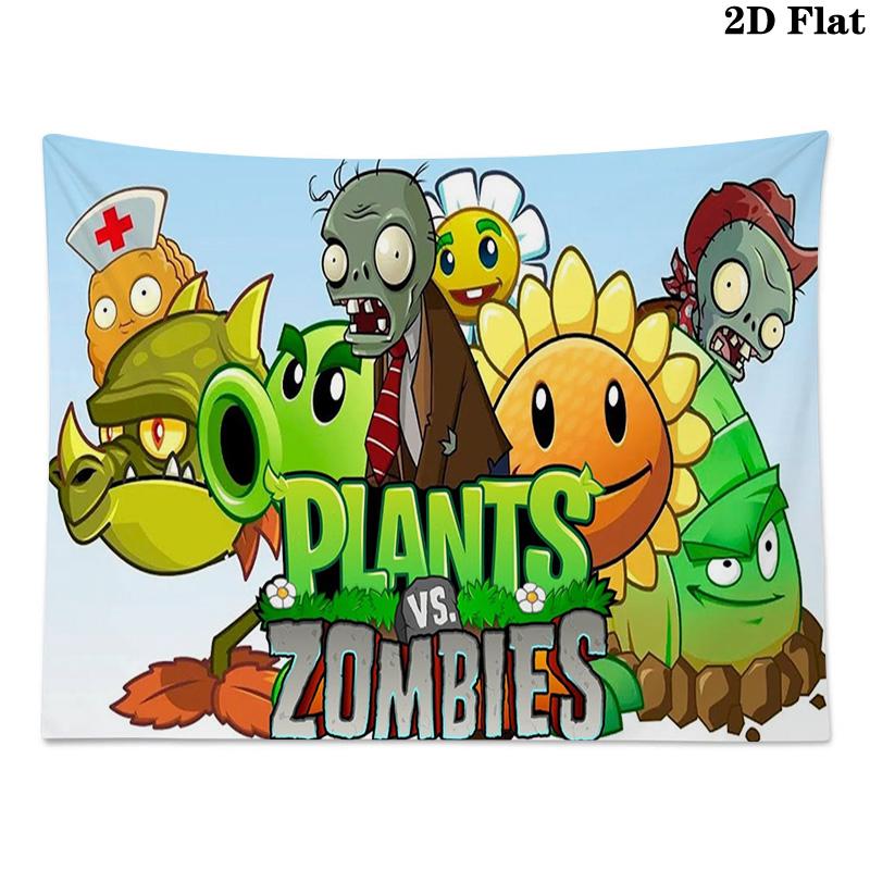 Plants vs. Zombies pattern Pattern Home Decor Tapestry, Wall Hanging, Decorative RV Wall Cloth.XGT0914579