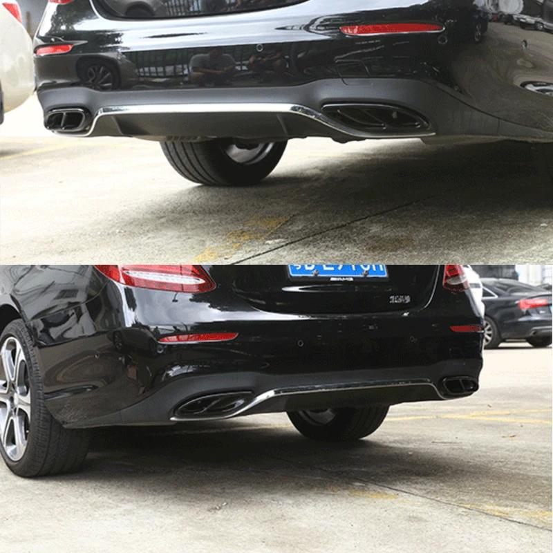 2 Pieces Car Exhaust Pipe Muffler Cover Rear Cylinder Exhaust Pipe Cover for 19-25A Class Mercedes Benz Tailpipe