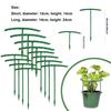4/8 jeux Support de plante en plastique Piquet de support pour plantes Piquet de support pour plantes pour fleurs Serres Fixation d'arrangement Support de tige Support de tige Outils de jardin