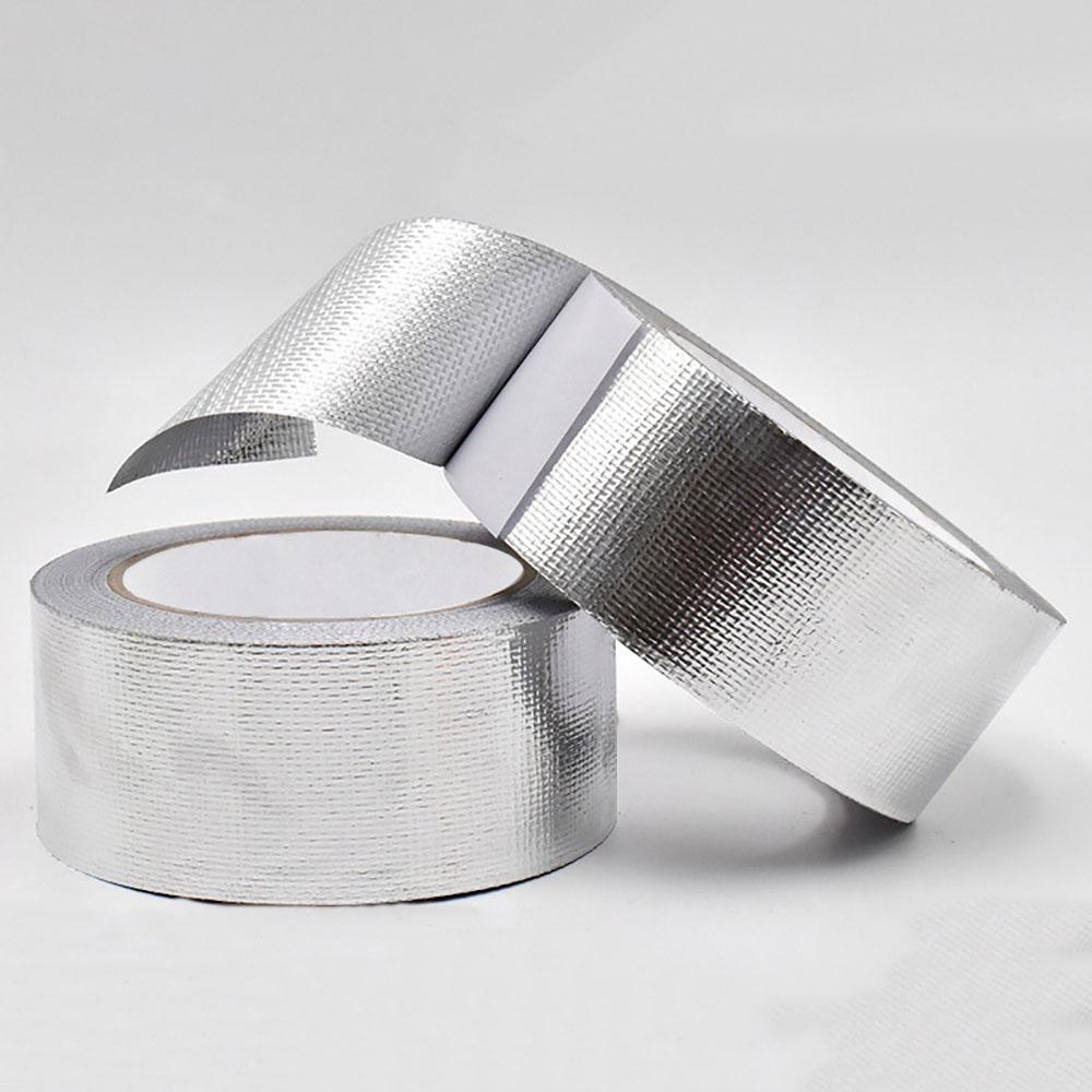 5m×5cm Exhaust Pipe Manifolds Titanium Heat Thermal Wrap Insulation Tape Silver