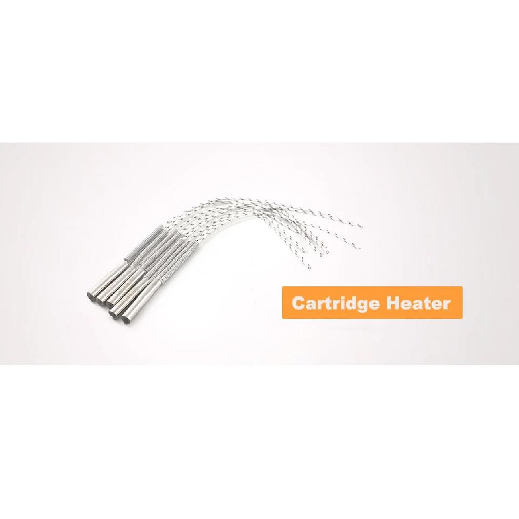 2PCS Electric Cartridge Heater Element 220V 6mm Tube Diameter Stainless Steel Tubular Heater Parts Wattage 150/200/250/300W