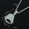 Hot Selling Hand In Hand Brothers 4 Life Full Diamond Alloy Pendant Fashion Cuban Chain Necklace Accessories