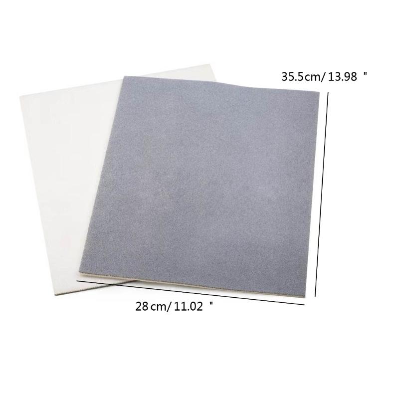 Pack of 2 Gray and Beige Sponge Bead Mats Flocking Beading Trays Jewelry Making Supplies Non-Slip Beading Mat for Women