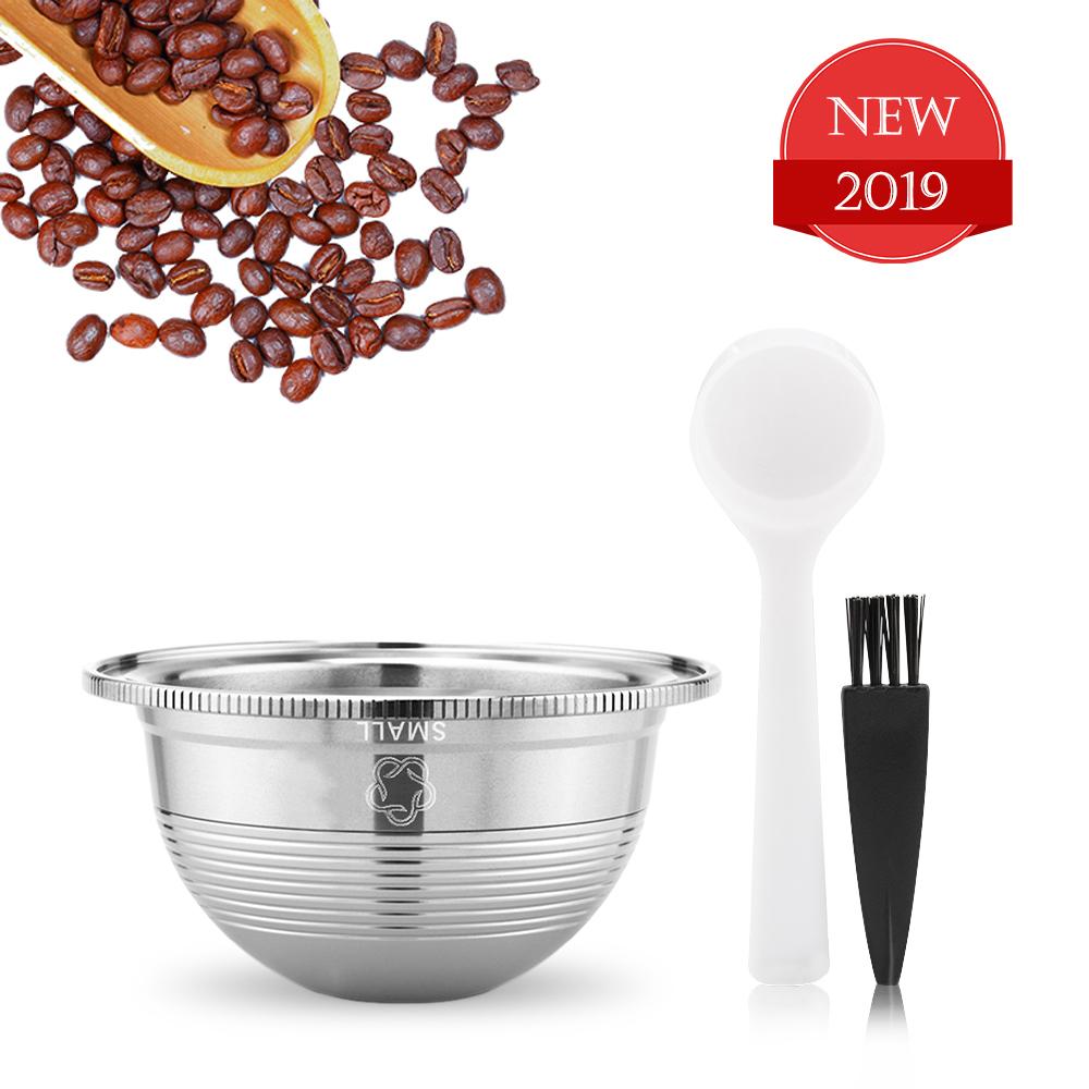 Stainless Steel Coffee Capsules Vertuoline Pod Filters Cup 70ml Brewing Volume Reusable Refillable Coffee Capsule