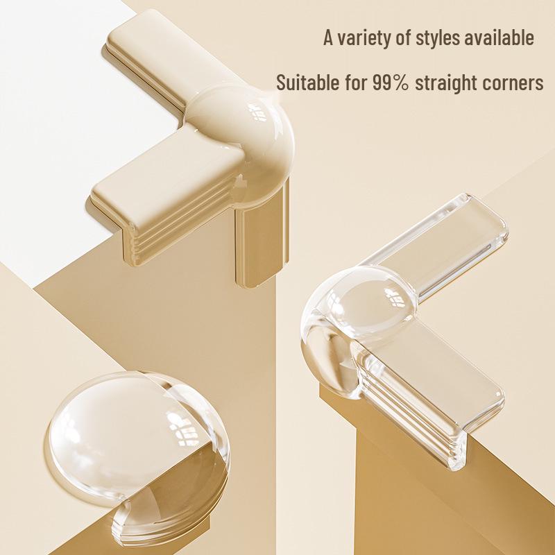 Lotus Silicone Corner Protectors - Transparent Anti-Collision Guards for Furniture Edges