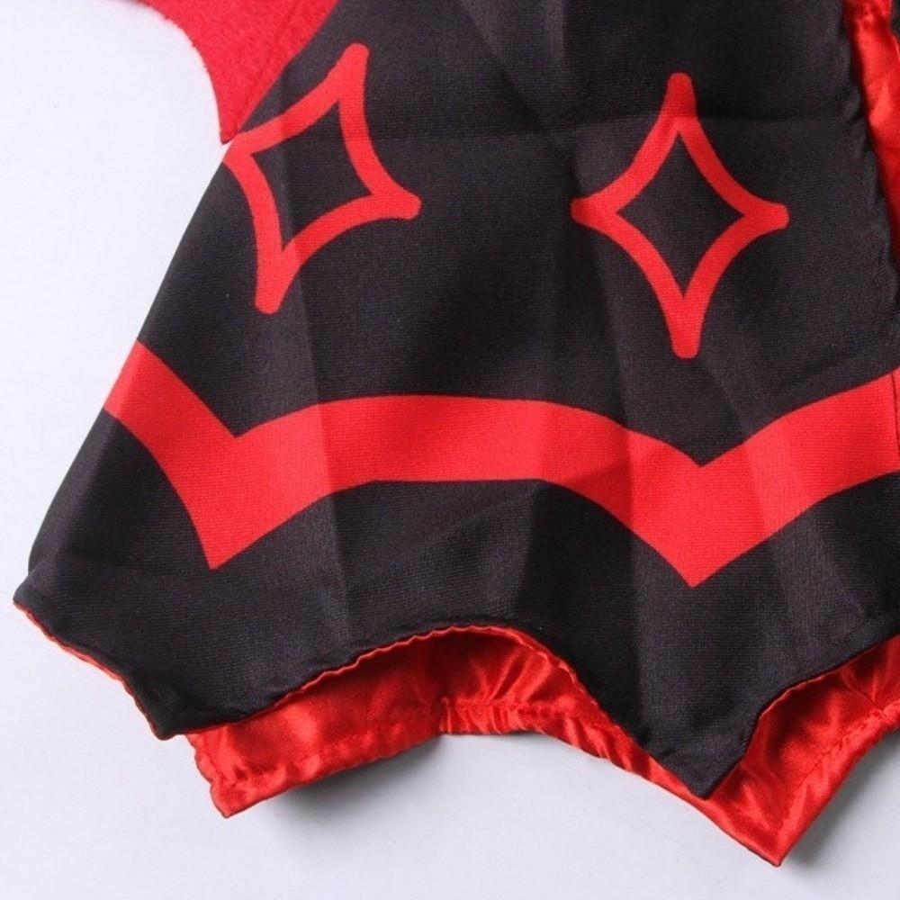 Double Satin Red Wing Devil Pet Cape with Bow Tie Pet Cosplay Cape Festive Party