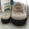 Thickened Inflatable Lounger Set with Footrest and Air Pump, Foldable Reclining Sofa for Home and Outdoor Use