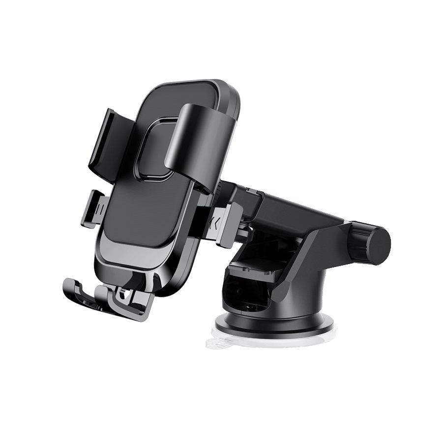 Car Mobile Phone Holder Car Dashboard Windshield Suction Cup Type Retractable Automatic Lock Mobile Phone Navigation Holder