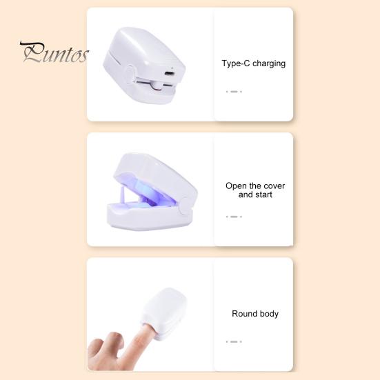 Nagelsvampsbehandling LED-enhet 460nm Blått ljus USB-laddning Onychomycosis Rengörare för Återställande av Nagelhälsa Och Smärtlindring Blått Ljus Nagelterapi