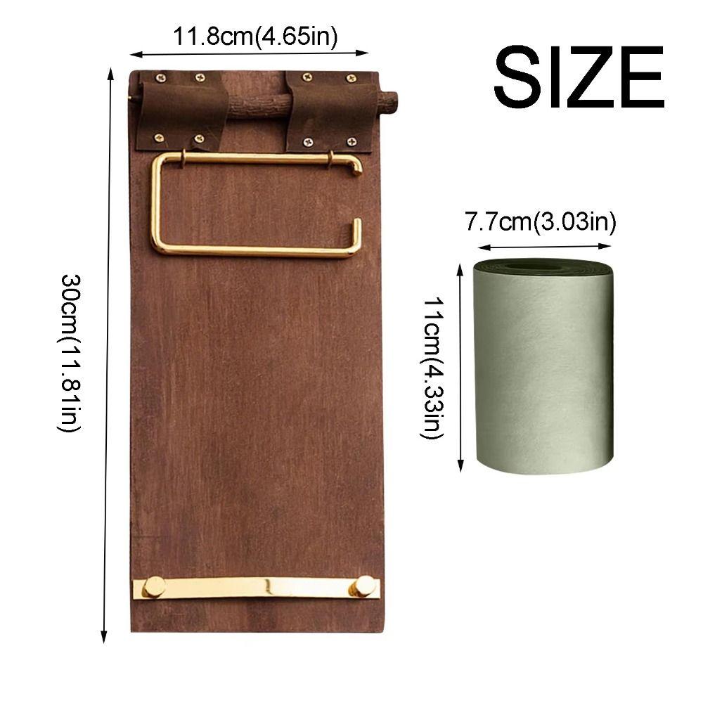 Tear-Off Roll-Up Sticky Note Board Retro Wooden Memo Clipboards  Office Accessories