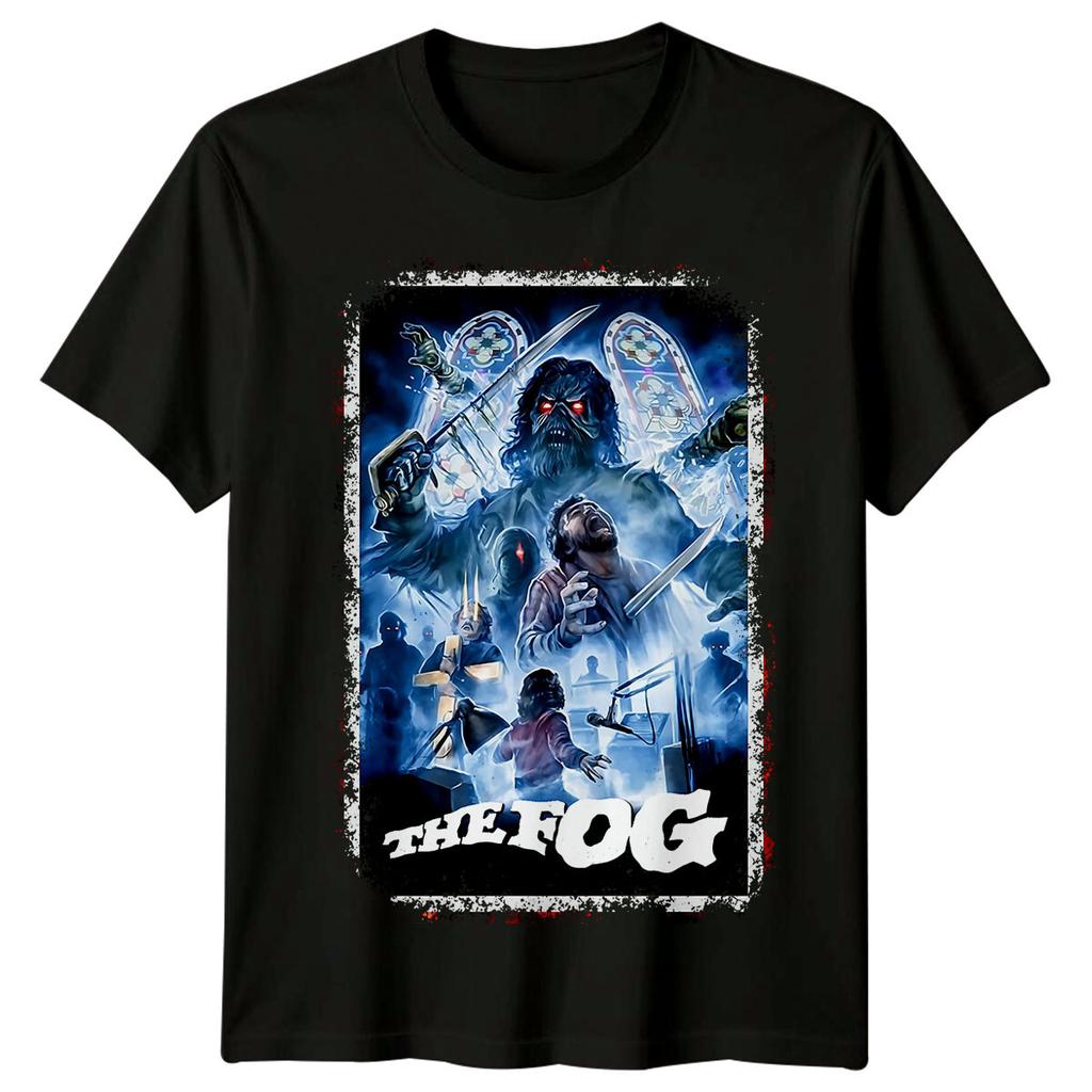 Mgła (1980) T-shirt inspirowany plakatem filmowym Retro lata 80. Unisex