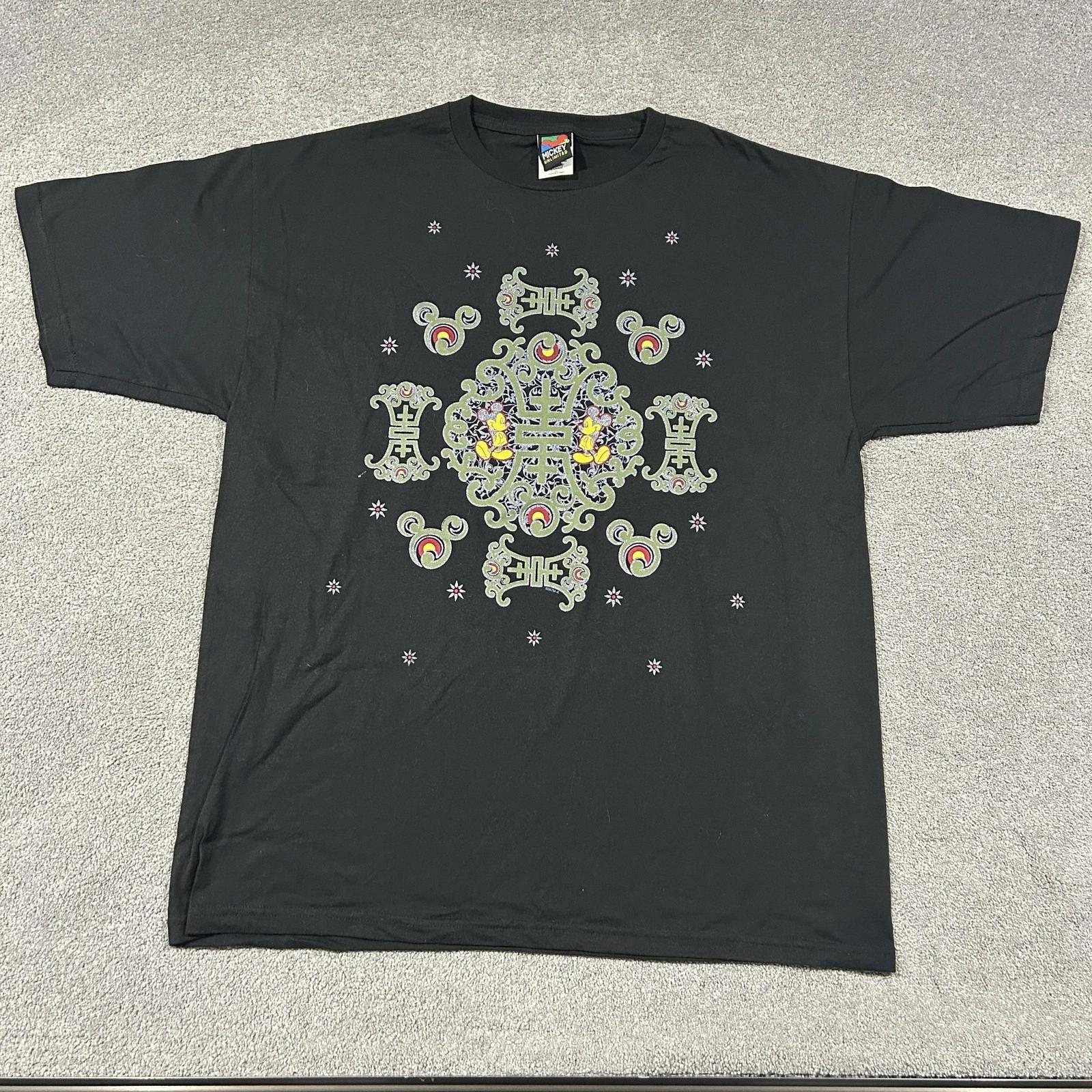 Vintage Mickey Unlimited T Shirt Mens XL Black Disney Mickey Mouse Graphic Retro 4XL
