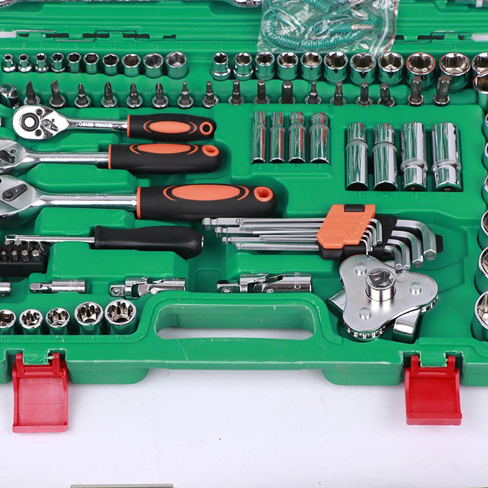 thumbnail image 2 of 151-Piece Professional Tool Set - 1/2", 3/8", & 1/4" Drive Sockets, Ratchets, Wrenches For Car & Bike Repair 2 of 12